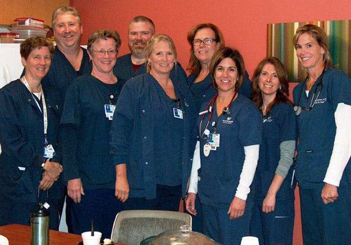 Group photo of emergency department staff