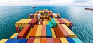Shipping containers on boat - healthcare supply chain challenges
