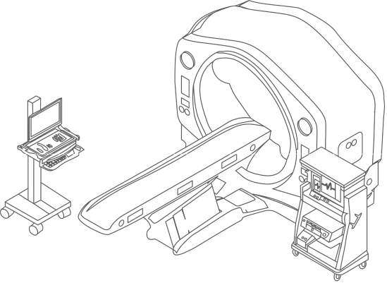 graphic rendering of CT machine