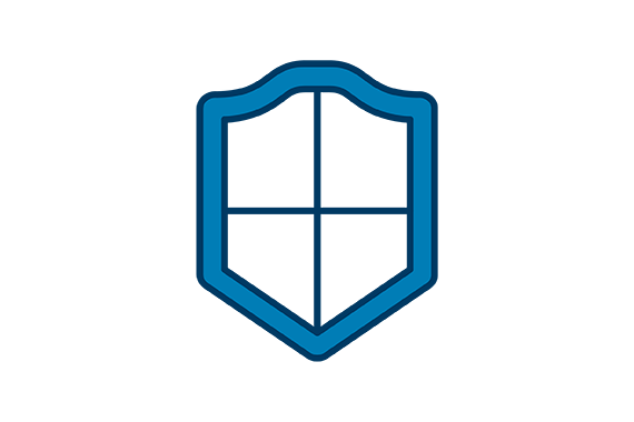 durable shield safety icon