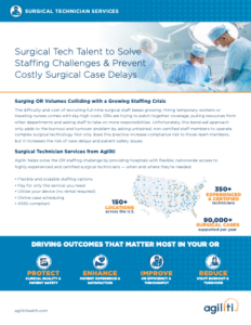 Agiliti surgical technician services brochure