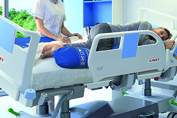 crosscare bed frame 15-degree tilt