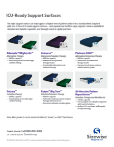 icu ready support surfaces brochure