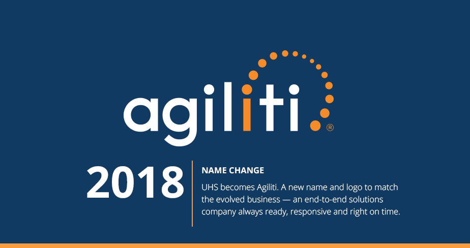 2018 - UHS becomes Agiliti.